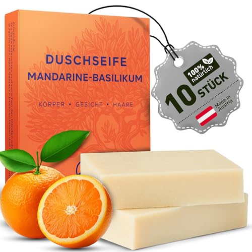 larum sports feste Duschseife Frauen Mandarine-Basilikum – festes Duschgel – feste Seife für Haare, Körper, Gesicht – festes Shampoo – Naturseife Damen – 10x Seife Stück à 85g larum sports feste Duschseife Frauen Mandarine-Basilikum – festes Duschgel – feste Seife für Haare, Körper, Gesicht – festes Shampoo – Naturseife Damen – 10x Seife Stück à 85g von larum sports