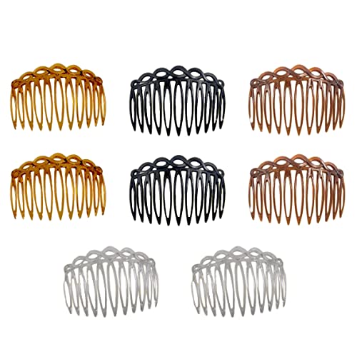 8 Stück 11 Zähne Kunststoff Seitenhaarkamm Haarkämme Seitenkämme Französisches Haar Seitenkämme Kunststoff Haarkamm Clip Französisch Twist Kämme Haarspange Kämme Haarschmuck für Frauen 4 Farben von lasenersm