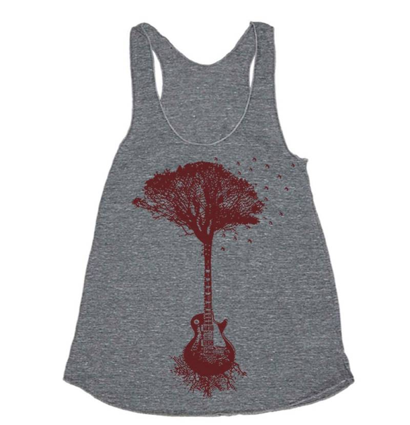 Damen Racerback Tank - Guitar Tree von lastearth
