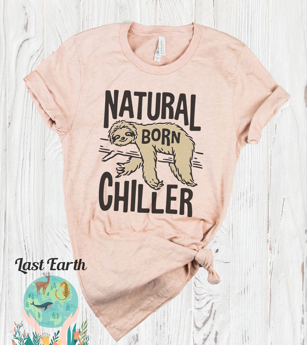 Faultier Shirt, Natürliche Geborene Chiller Lustiges T-Shirt, Hemden, Soft Shrit, Herren Damen Unisex T-Shirts Camping Shirt von lastearth