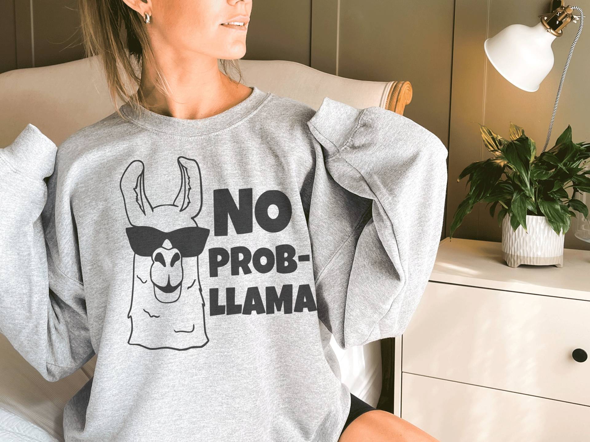 Kein Prob-Lama-Sweatshirt, Nicht Mein Tier-Liebhaber-Geschenk, Lustiges Lama-Shirt, Alpaka-Shirt, Liebhabergeschenk, Mama-Lama-Shirt von lastearth