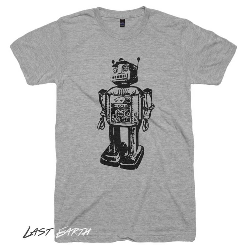 Kinder Vintage Roboter T Shirt - Sci Fi Tech Geburtstag Geschenkideen Unisex T-Shirts Tshirt Zurück in Der Schule von lastearth