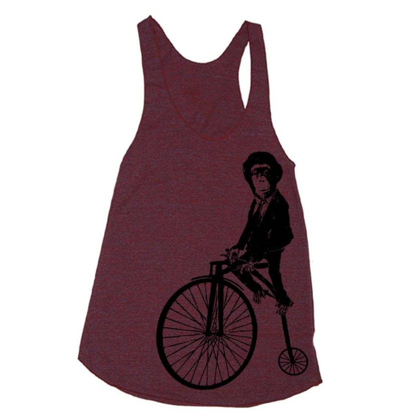 Lustiger Affen Reitfahrrad Tank Top - Trainingskleidung Für Frauen Laufendes Shirt Run Laufshirt Gym von lastearth