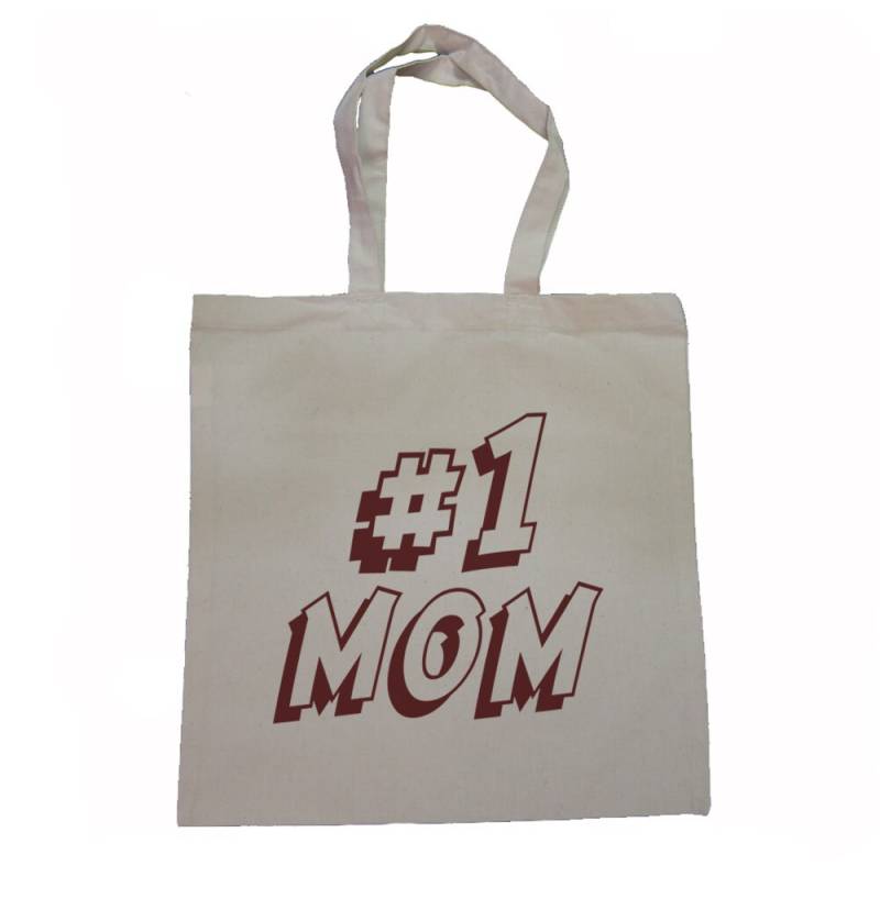 Number One Mom - Tragetasche Aus Canvas 2 Farbvarianten von lastearth