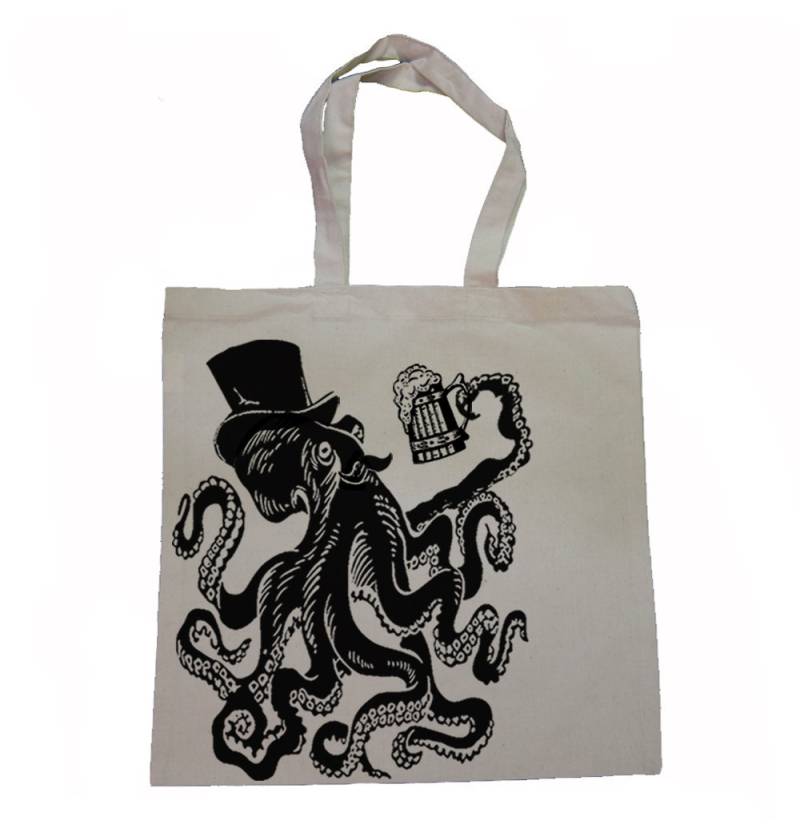 Otto Die Krake - Canvas Tragetasche 2 Farbvarianten von lastearth