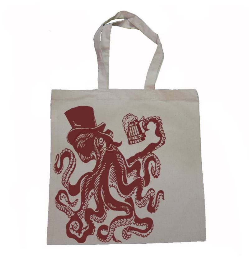 Otto Die Krake - Canvas Tragetasche 2 Farbvarianten von lastearth