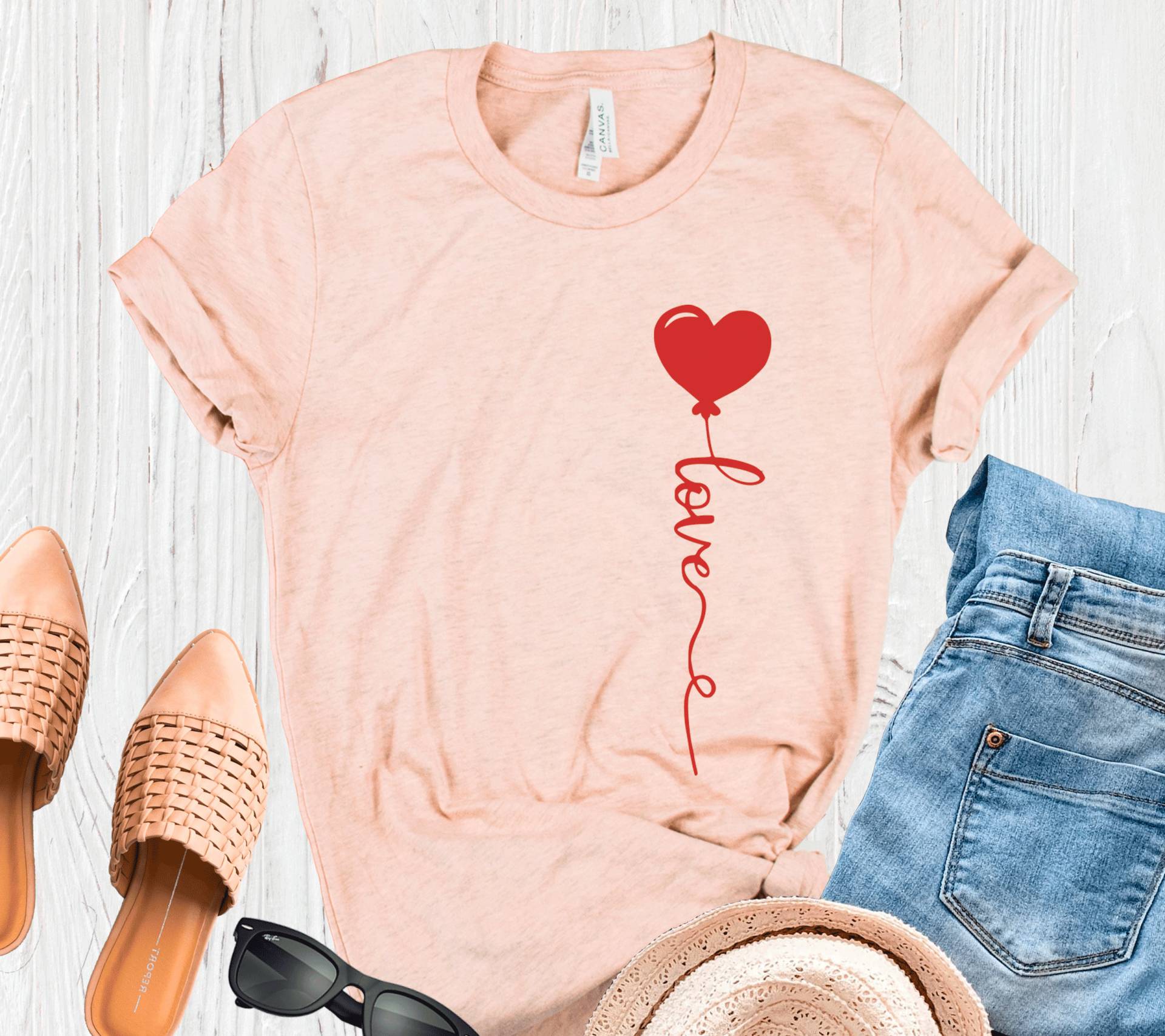 Valentinstag Shirt Für Frauen, Glücklicher Tshirt, Geschenke Sie, Sweetheart Shirt, Liebes-Herz-T-stück, Herz-Einkaufstasche, Neuheit Geschenk von lastearth