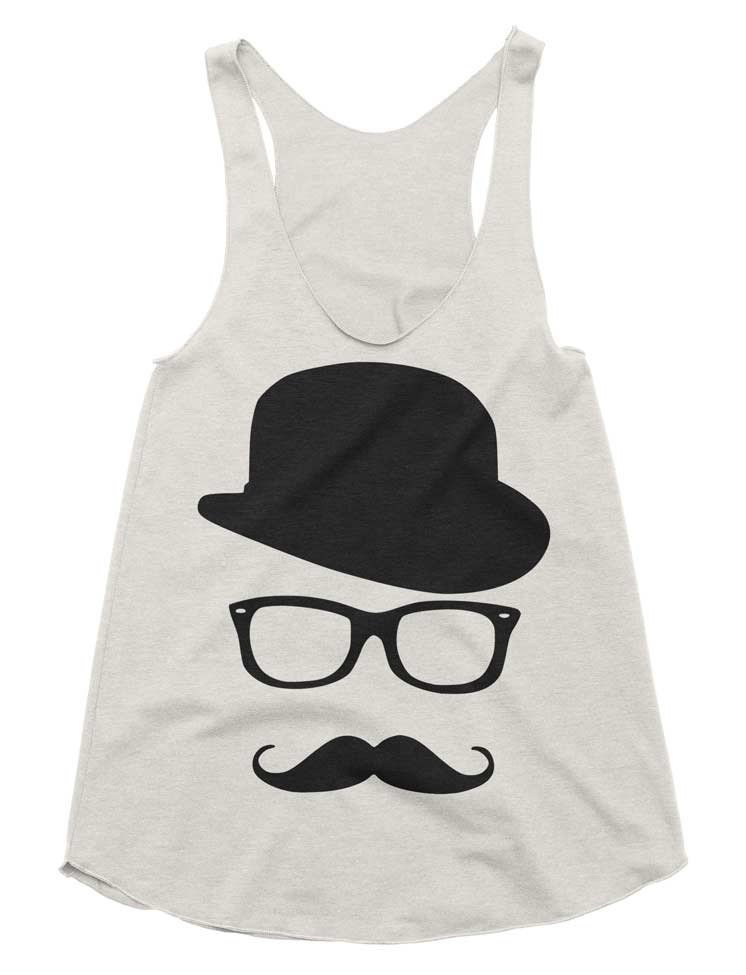 Workout Tanktop - Mustache Und Wayfarers Tanktop Trainingskleidung Für Frauen Laufshirt Run Tank Top Shirt Fitnessstudio von lastearth