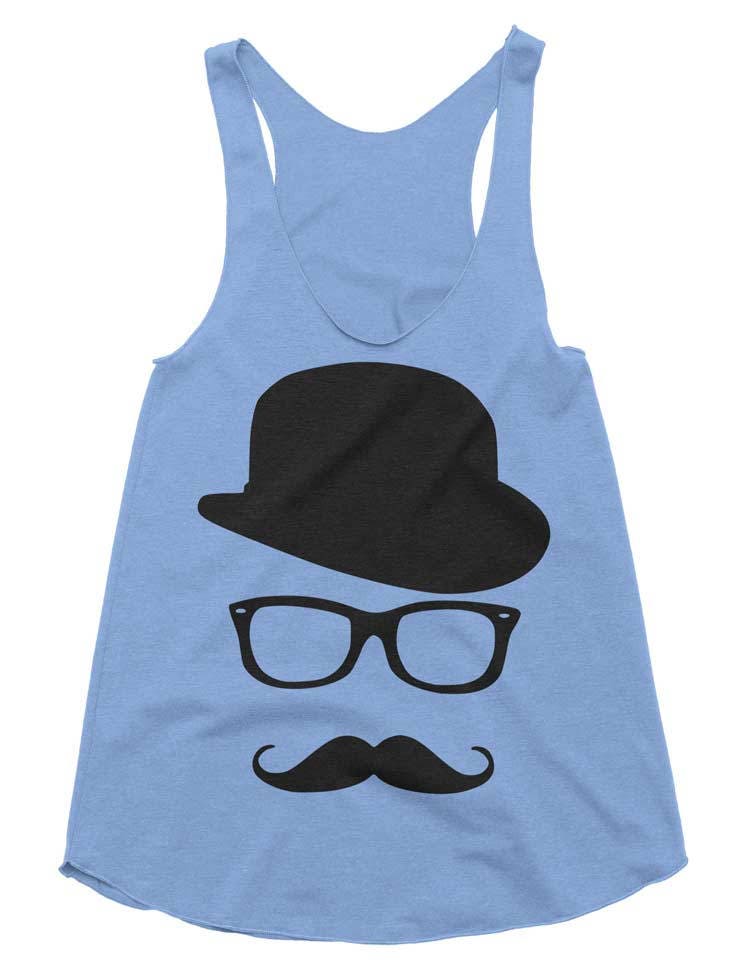 Workout Tanktop - Schnurrbart Und Wayfarers Trainingskleidung Für Frauen Laufshirt Run Tank Top Gym von lastearth