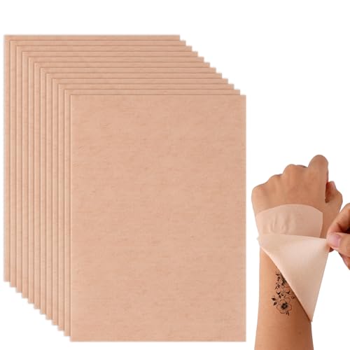 lasuroa 12 Stück Tattoo-Abdeckpflaster, Temporäres Tattoo-Abdeckband Unterarmmanschette für Männer und Frauen, Gute Deckwirkung (Teint) von lasuroa