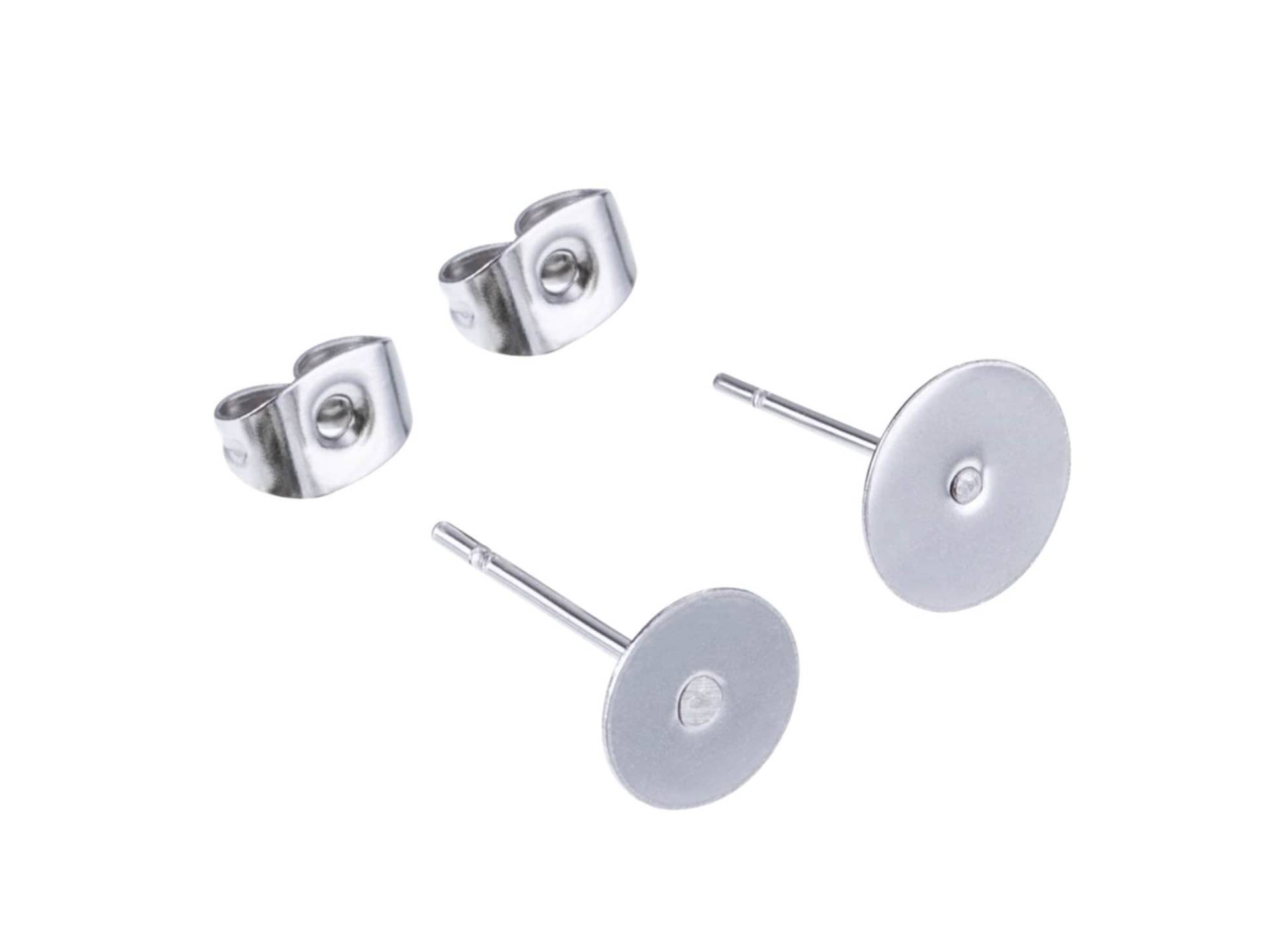 Edelstahl - 10 Oder 100 6-mm-Scheibenohrstecker Verschluss Im Lieferumfang Enthalten Edelstahl - 10 Oder 100 6-mm-Scheibenohrstecker Verschluss Im Lieferumfang Enthalten von latinashop1