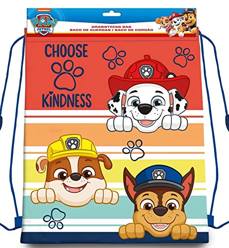 Paw Patrol Gymtasche Turnbeutel Schuhbeutel Schulter Tasche Schule 40x30cm Motiv Rubble Chase von lau-fashion