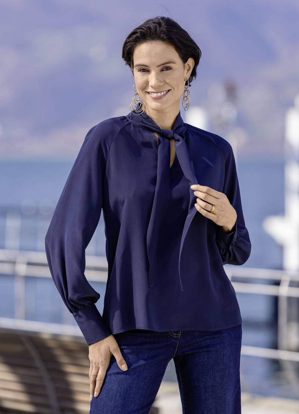 Kombistarke Tunika, Marine, Größe 44 von laura kent