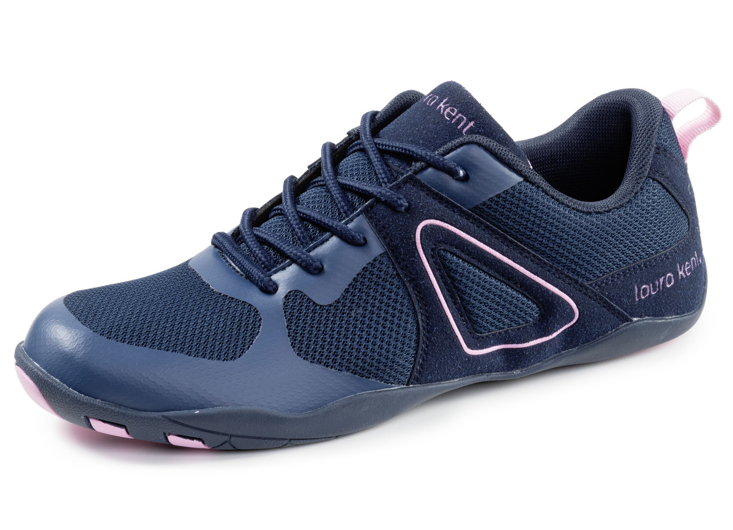 LAURA KENT, trendige Damen-Barfußschuhe, mit herausnehmbarem Fußbett, Marine-Rosa, Größe 38 von laura kent