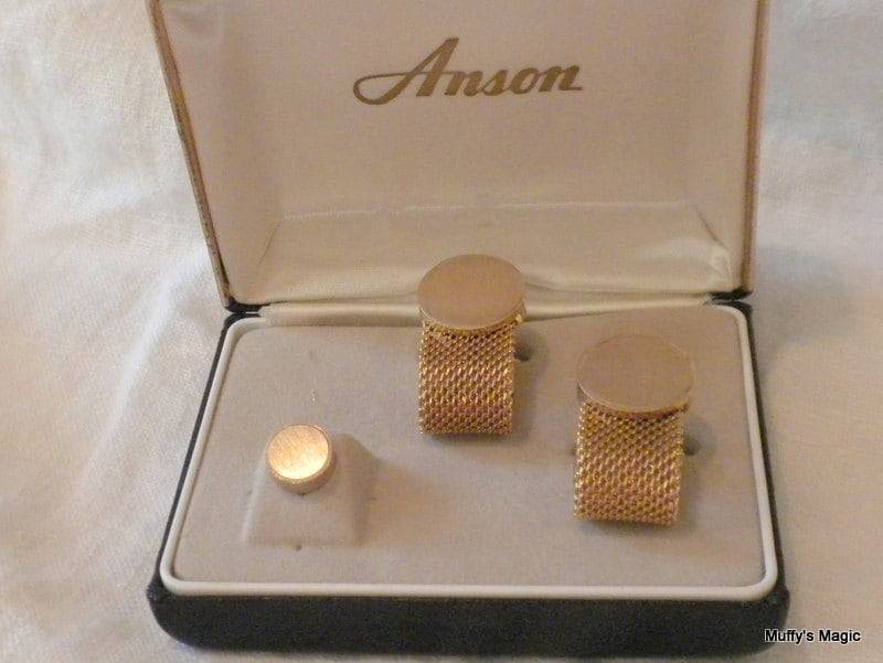 Anson Mesh Manschette Verbindet Tie Tack Ovp von lauraab51