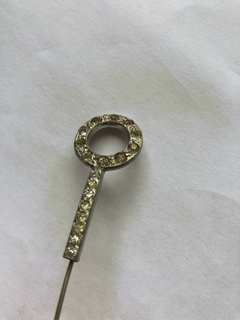 Art-Deco-strass Jabot Hut Pin Kreis Design von lauraab51