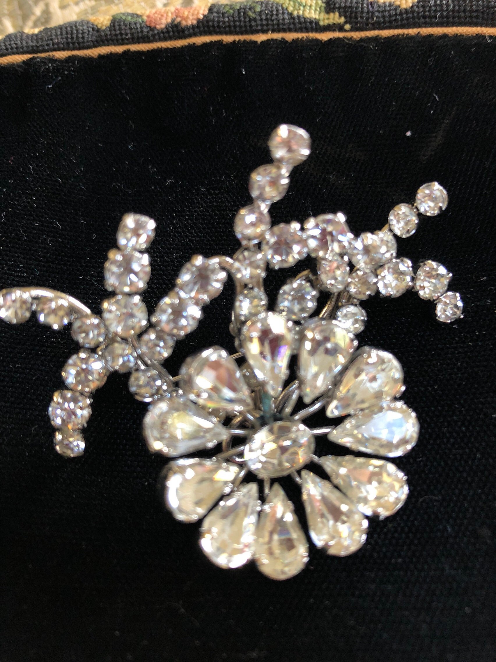 Klaren Strass Brosche Blume Azul Österreich von lauraab51