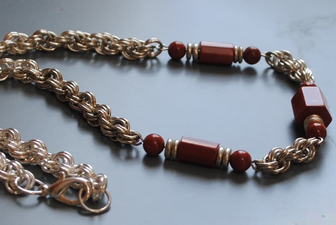 Kettemaille Rot Jaspis Kette | #108 von laurasaintmartin