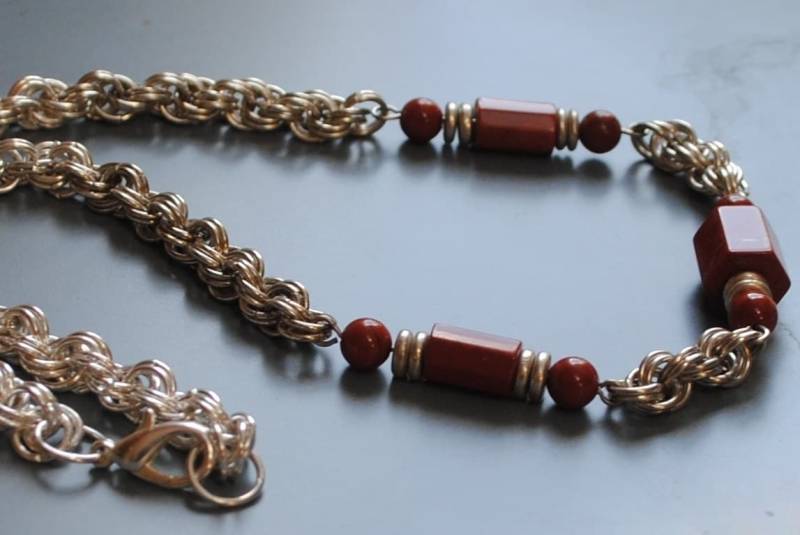 Kettemaille Rot Jaspis Kette | #108 von laurasaintmartin