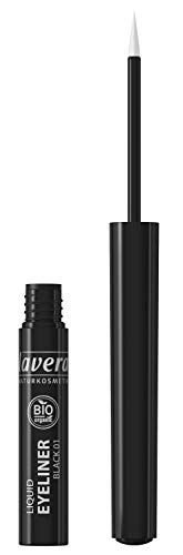 lavera Liquid Eyeliner - Black 01 - Für einen ausdrucksstarken Blick - Perfekter Lidstrich - Vegan - Naturkosmetik - Natural Make-up - Bio Pflanzenwirkstoffe - 100% natürlich 3er Pack (3x 2.8 ml) von lavera