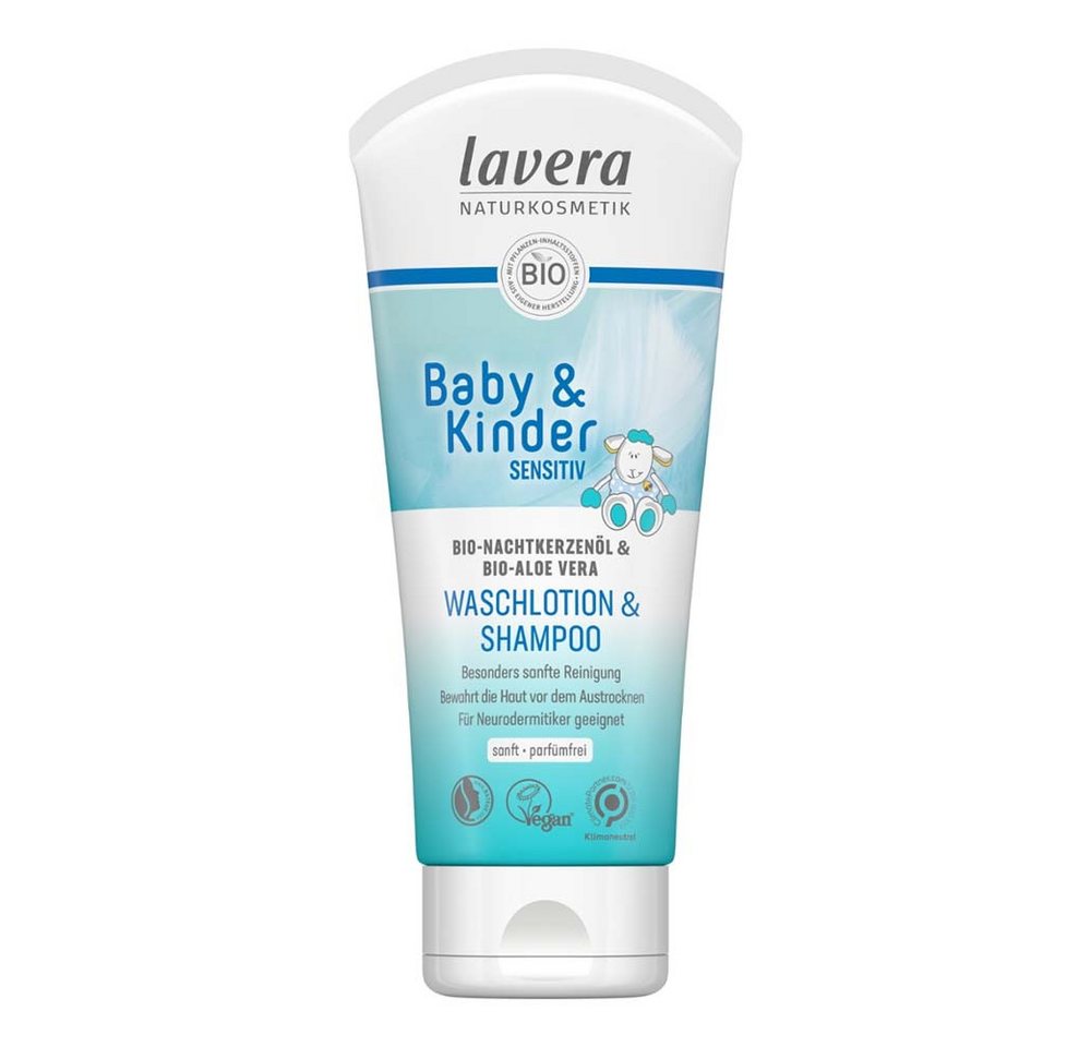 lavera Haarshampoo Baby & Kinder - Waschlotion & Shampoo 200ml von lavera