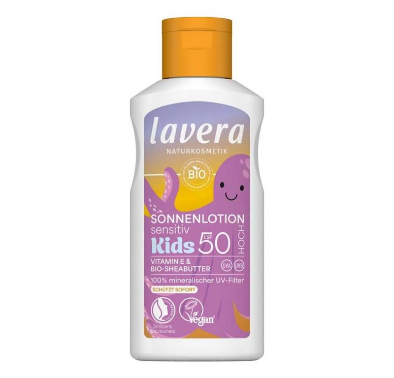 lavera Körperlotion Sonnenlotion Sensitiv - Kids LSF50 100ml von lavera