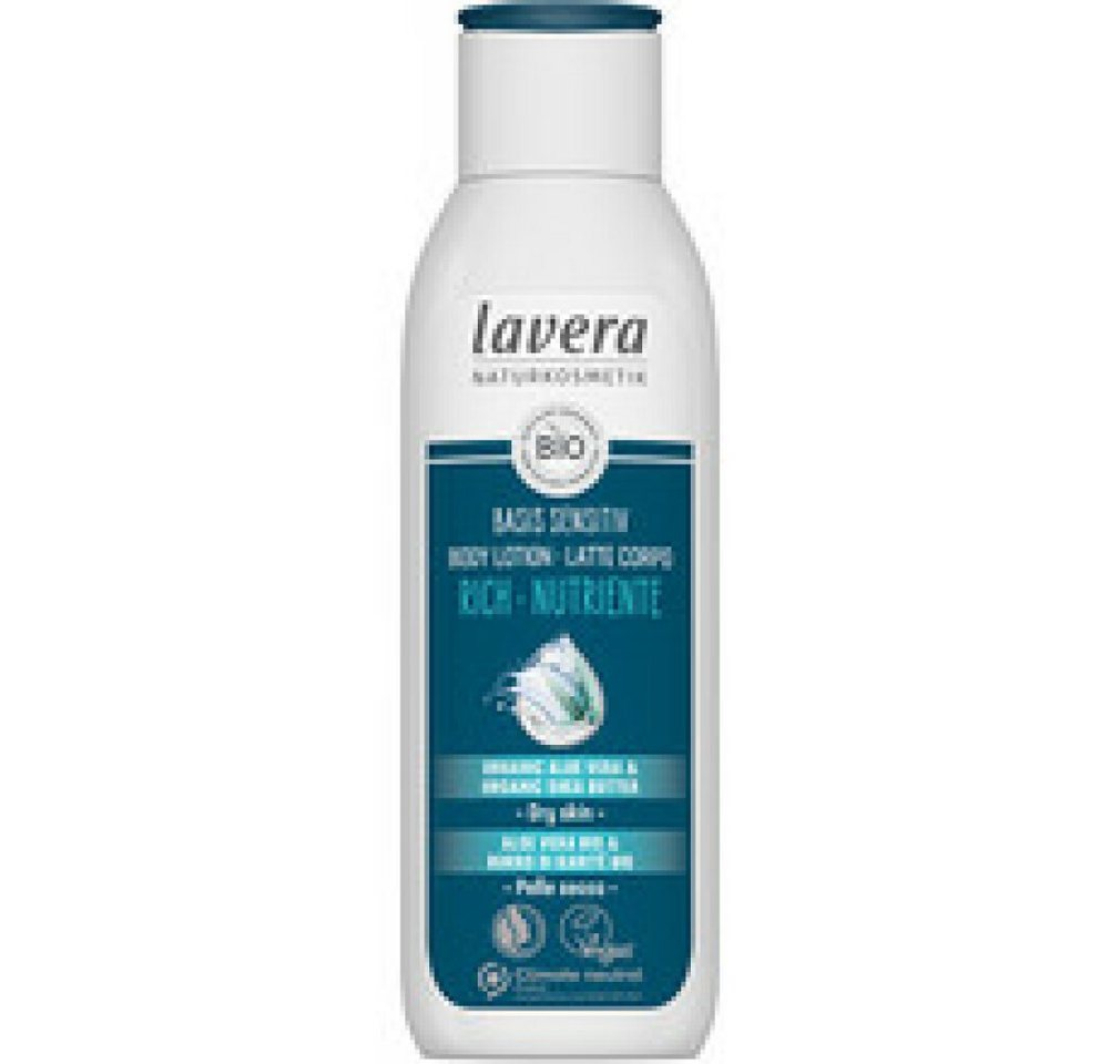 lavera Körperpflegemittel Extra nourishing body lotion Basis Sensitiv (Rich Body Lotion) 250ml von lavera