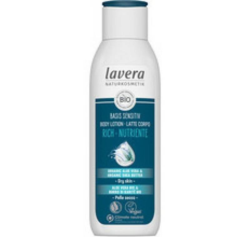 lavera Körperpflegemittel Extra nourishing body lotion Basis Sensitiv (Rich Body Lotion) 250ml von lavera