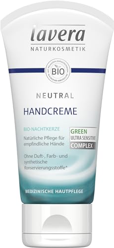 "lavera Neutral Handcreme - Natürliche Pflege für empfindliche Hände - geeignet für Neurodermitiker - zieht schnell ein - beugt Austrocknung vor - Naturkosmetik - vegan - Bio (1x 50 ml)" von lavera