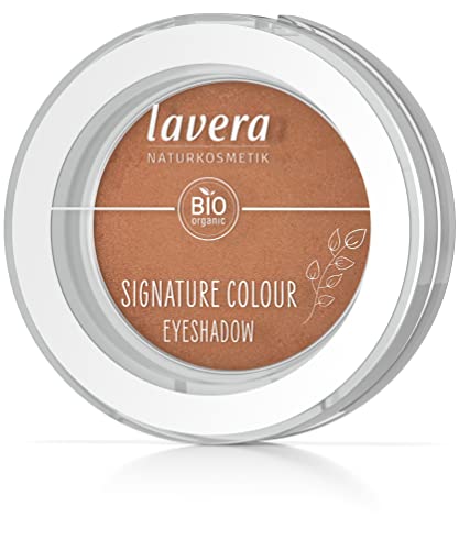 lavera Signature Colour Eyeshadow -Burnt Apricot 04- orange - Bio-Mandelöl & Vitamin E - Vegan - matt - Intensive Farbabgabe (1 Stück) von lavera