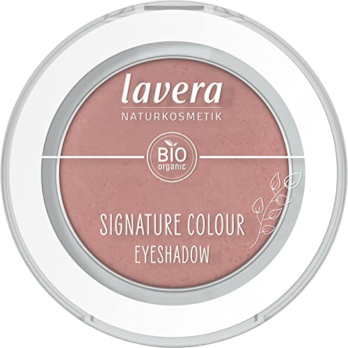 lavera Signature Colour Eyeshadow -Dusty Rose 01- rosa -Bio-Mandelöl & Vitamin E - Vegan - matt - Intensive Farbabgabe (1 Stück) von lavera