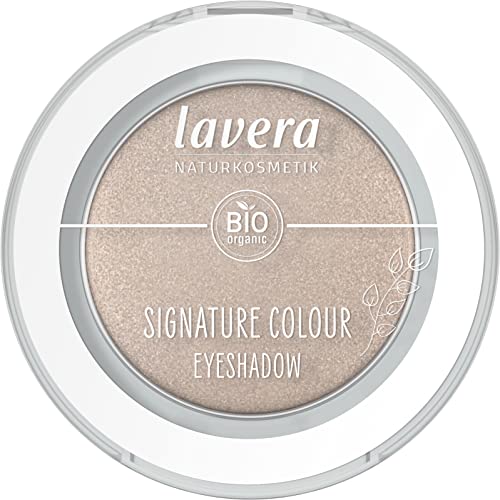 lavera Signature Colour Eyeshadow -Moon Shell 05- nude - Bio-Mandelöl & Vitamin E - Vegan - schimmernd - Intensive Farbabgabe (1 Stück) von lavera
