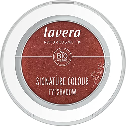 lavera Signature Colour Eyeshadow -Red Ochre 06- rot - Bio-Mandelöl & Vitamin E - Vegan - schimmernd - Intensive Farbabgabe (1 Stück), 2.0 gramm von lavera