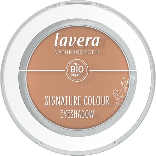 lavera Signature Colour Eyeshadow -Soft Sienna 04 - intensive Farbabgabe - extra langer Halt - mühelos verblendbar - vegan - Naturkosmetik - 2g von lavera
