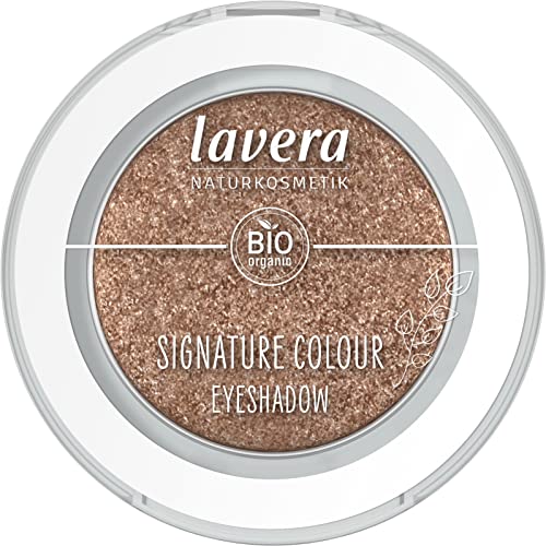 lavera Signature Colour Eyeshadow -Space Gold 08- - Bio-Mandelöl & Vitamin E - Vegan - schimmernd - Intensive Farbbrillianz (1 Stück), 2.0 gramm von lavera