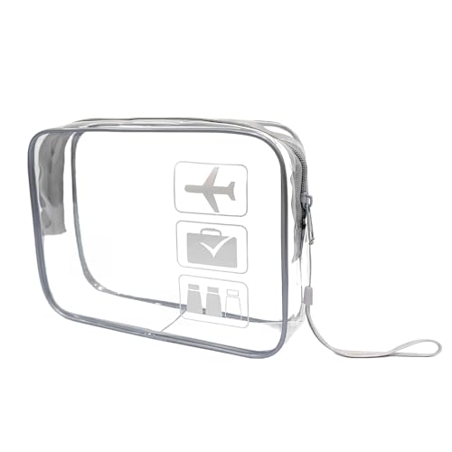 Laveroar Transparente Reise-Kulturbeutel für Damen und Herren, TSA-zugelassen, Kulturbeutel, Flughafensicherheit, Flüssigkeiten, transparente Make-up-Tasche Laveroar Transparente Reise-Kulturbeutel für Damen und Herren, TSA-zugelassen, Kulturbeutel, Flughafensicherheit, Flüssigkeiten, transparente Make-up-Tasche von laveroar