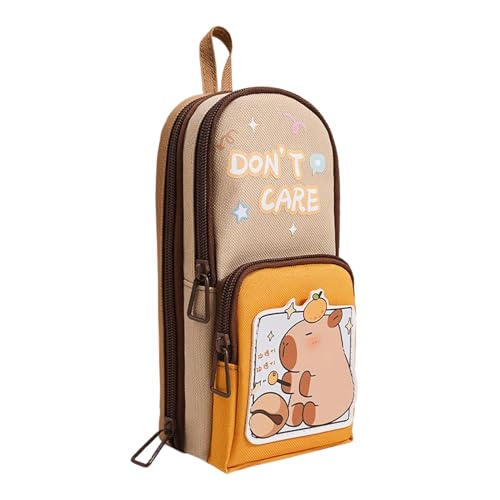 Cute Capybara Federmäppchen,Federmäppchen Aesthetic,Capybara Make Up Tasche,Capybara Schreibwaren Sachen,Mäppchen Aus Stoff Mit Fächern,Cute Stuff Zum Aufbewahren Von Stiften,Sachen Taschen Organizer von laxreheye