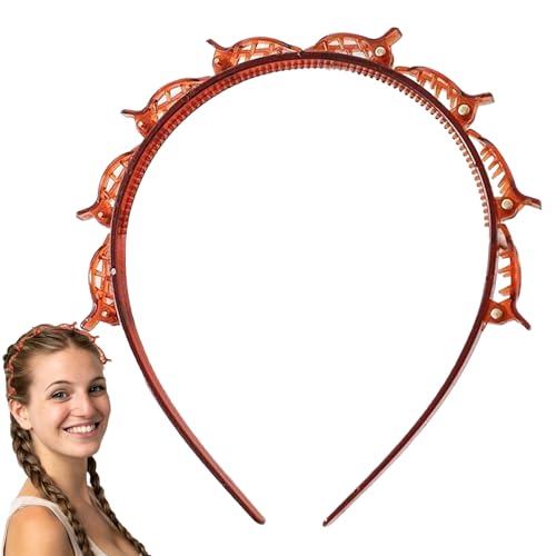 laxreheye Clip Stirnband mit befestigten Clips – Haarband aus Haarnadel – Teaver La Courtyle Haigne Chillpin Damen Mädchen TOLD TOLD TOURD DESTENT FÜR REISEN ARBEIT von laxreheye