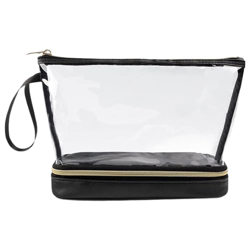 laxreheye Transparente Make-up-Taschen mit Reißverschluss, transparente Kosmetiktasche | Tragbare Reisetasche für Make-up – Kosmetiktasche, Organizer für Produkte, Schwarz , Se référer au descriptif laxreheye Transparente Make-up-Taschen mit Reißverschluss, transparente Kosmetiktasche | Tragbare Reisetasche für Make-up – Kosmetiktasche, Organizer für Produkte, Schwarz , Se référer au descriptif von laxreheye
