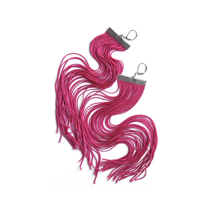 Fuchsia Lange Fransen Ohrringe/Magenta Große Aussage Schulter Staubtücher Pink Himbeere Baumeln Fuchsia Lange Fransen Ohrringe/Magenta Große Aussage Schulter Staubtücher Pink Himbeere Baumeln von lazysundaysshop