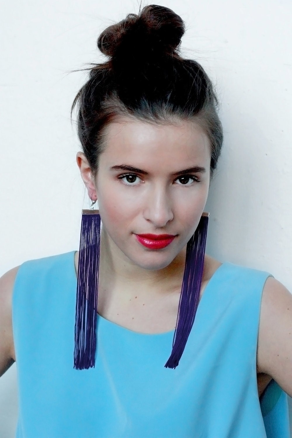 Lila Extra Lange Fransen Earrings.violet Aussage Earrings.plum Schulter Dusters.dark Lavendel Handgemachte Jewelry.imperial Dangle Drop Lila Extra Lange Fransen Earrings.violet Aussage Earrings.plum Schulter Dusters.dark Lavendel Handgemachte Jewelry.imperial Dangle Drop von lazysundaysshop