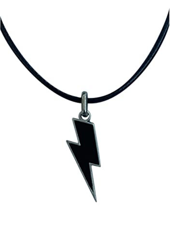 lazzaro italy Blitz Halskette - Versilbertes Handgefertigtes Juwel Schmuckstück für Männer und Frauen - Anhänger Symbol der Energie. Lightning H 3 cm von lazzaro italy