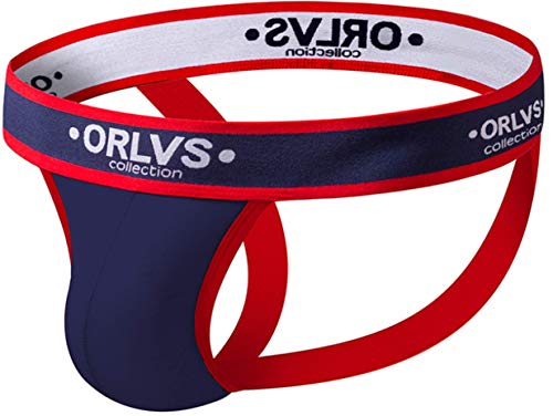 lclvld Herren Reizvoll Tanga Strings Atmungsaktives Sportunterwäsche Strings Jockstrap für Sport und Freizeit, Blau, EU L / Asien XL von lclvld