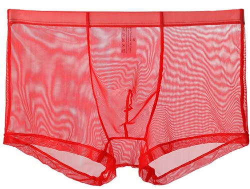 lclvld Herren Sexy Boxershorts Hosen Sheer Durchsichtig Unterhose Dessous Sexy Transparente Unterhose von lclvld