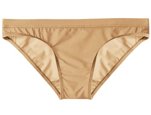 lclvld Herren Slips Low Rise Reizvoll Transparent Ice Silk Etotik Briefs Shorts Slips Unterhose Unterwäsche, Skincolor, L von lclvld