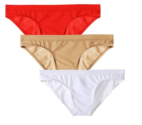 lclvld Herren Slips Low Rise Reizvoll Transparent Ice Silk Etotik Briefs Shorts Slips Unterhose Unterwäsche von lclvld