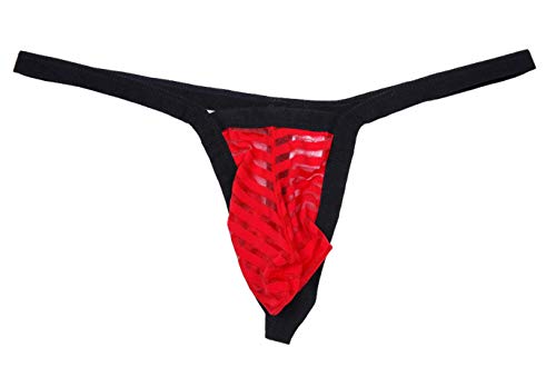 lclvld Herren Slips Mesh String Männer Tanga Mini Thong Low Rise G-String Atmungsaktives Unterwäsche Erotik Dessous Höschen von lclvld