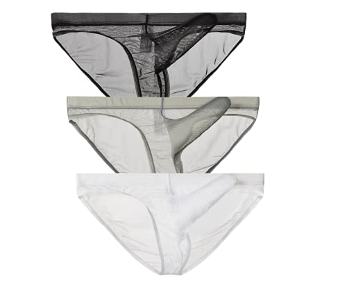 lclvld Herren Slips Unterwäsche Transparent Mesh durchsichtig Slips Sexy Erotik Männer Unterwäsche Elephant Bulge Unterhosen von lclvld