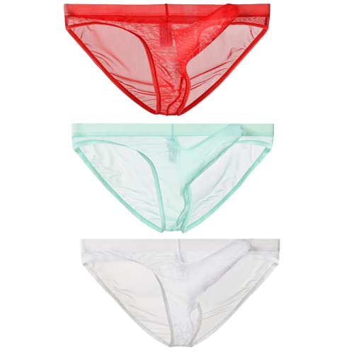 lclvld Herren Slips Unterwäsche Transparent Mesh durchsichtig Slips Sexy Erotik Männer Unterwäsche Elephant Bulge Unterhosen von lclvld