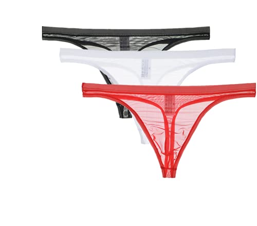 lclvld Herren String Erotik Mini Thongs G-String Low Rise Transparent Atmubgsaktiv String Tanga Unterhose von lclvld